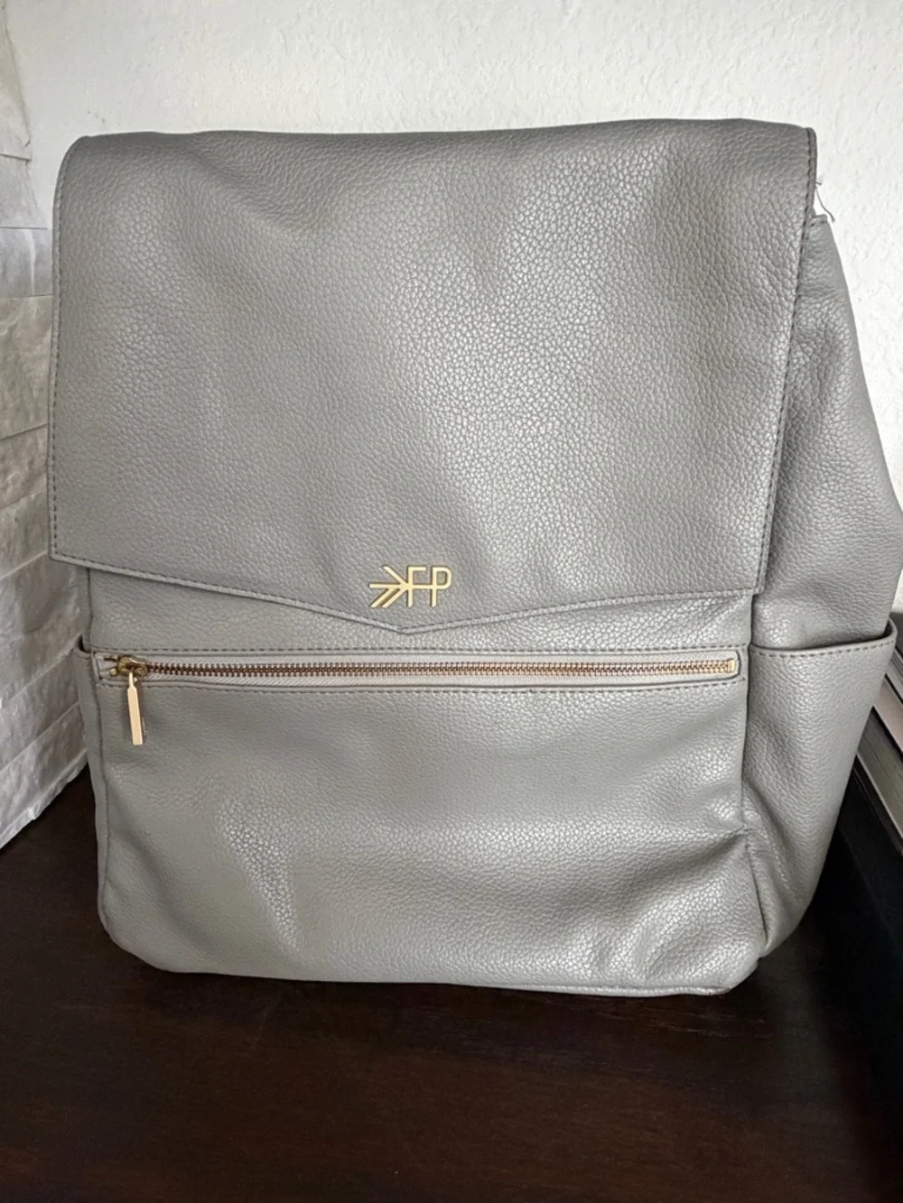 Freshly Picked‎ Classic Diaper Bag-Stone